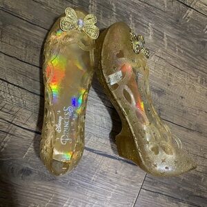 Disney Parks Princess Belle Yellow Light Up Dress Up Heeled Shoes